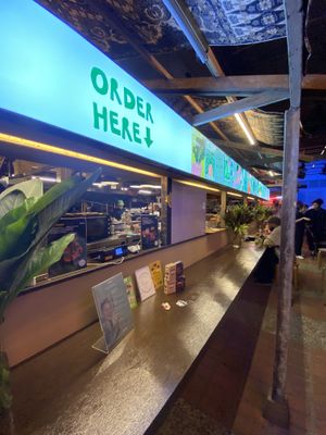 Counter.  Easy to find in the back of the food court    at Hijau - 绿 in Kuala Lumpur