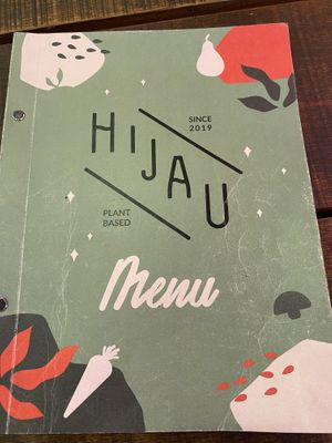 Menu Front   at Hijau - 绿 in Kuala Lumpur
