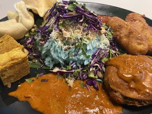 Super fun Superfood Blue Rice  at Hijau - 绿 in Kuala Lumpur