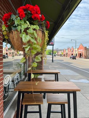 Val’s Bakery - new location on Brown St - patio  at Val's Bakery in Dayton