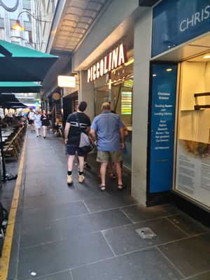In popular Hardware Lane at Piccolina Gelateria in Melbourne