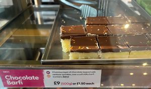 Chocolate Barfi. It’s really tasty! It’s vegetarian.  at RK Dining in Preston