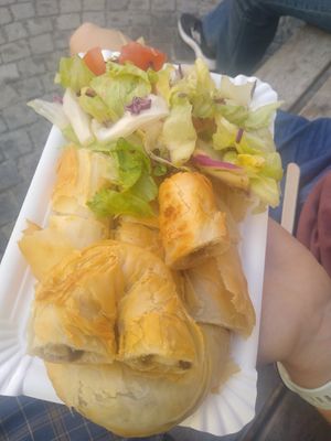 Borek with aubergine filling at Köstlich Vegan in Tubingen