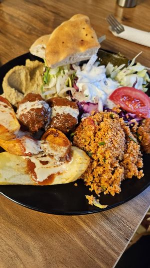 Mixed plate  at Köstlich Vegan in Tubingen