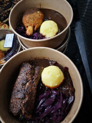 Vegane Ackerbohnen Roulade at Lupikuss in Wiesloch