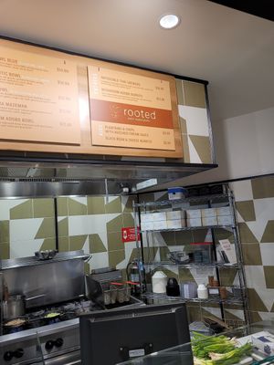 Menu at Rooted Plant-based Plates at Bristol Farms in Irvine