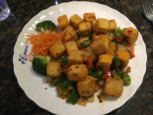 Sizzling tofu  at Mulan Bistro in Collierville