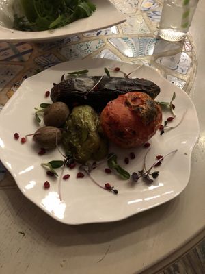 Grilled veggies  at Art Club in Baku