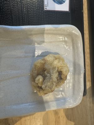 Mushroom tempura   at Kamakiri Hakata Udon in Paris