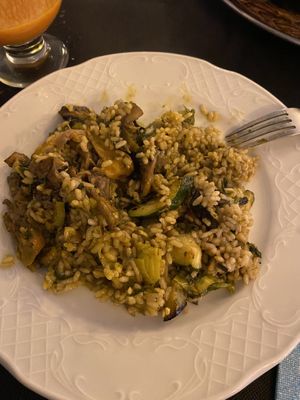 Paella vegana  at Sa Barca in Mallorca