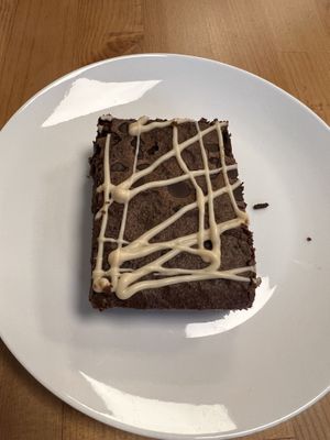 Caramel brownie  at Vigour & Virtue in Buxton