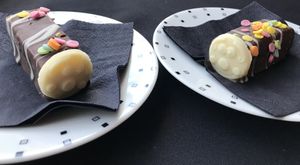 Freda caterpillar cakes 😋  at Vigour & Virtue in Buxton