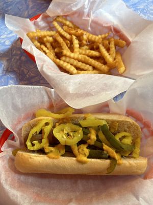   at Steve's Hot Dogs in St Louis