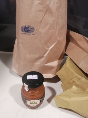 sauce and packaging at Fingerprint Chay in Ho Chi Minh City