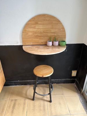 Small dine-in seating  at Fingerprint Chay in Ho Chi Minh City