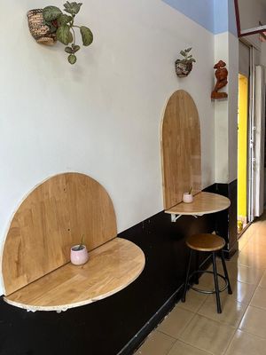 Small dine-in seating  at Fingerprint Chay in Ho Chi Minh City