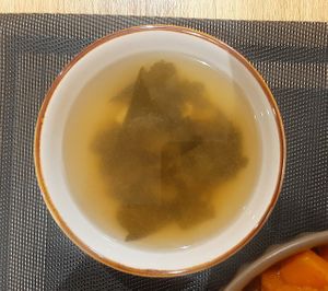 Miso soup at Greeno in Ulaanbaatar