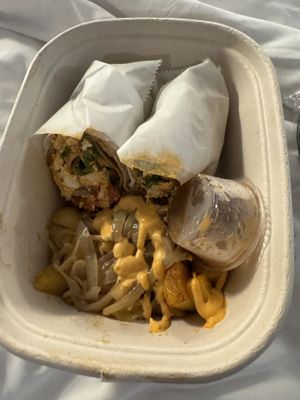 Vegan breakfast burrito  at LYFE Kitchen in Chicago