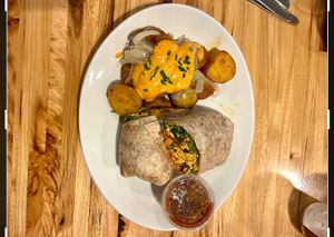 Vegan breakfast burrito   at LYFE Kitchen in Chicago