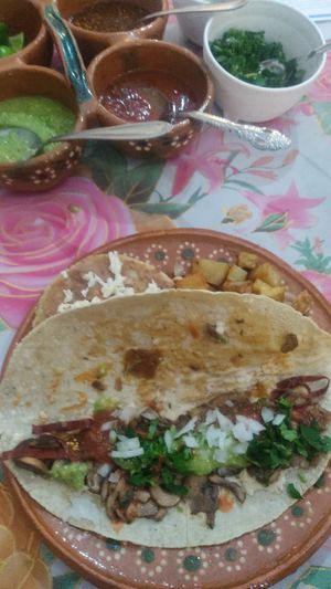 Quesadilla at Taco Verde in Morelia