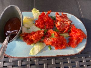 Vegan fried onions  at Chai Roti in Ingolstadt