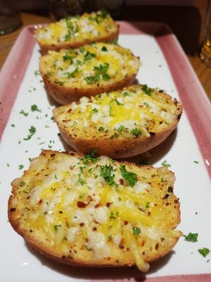 Garlic jalapeno cornbread at Chiquito in Gateshead