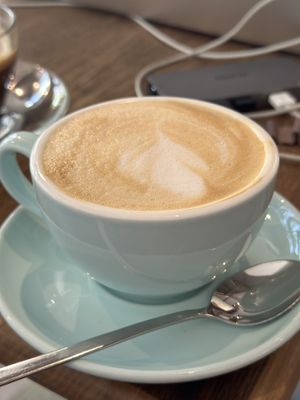 Cappuccino with oat milk   at Good Eats in Hoi An