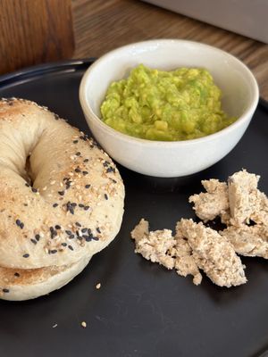 Classic avocado bagel with vegan cream cheese   at Good Eats in Hoi An