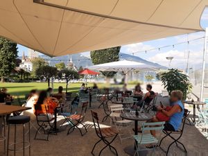 Seating at Pura Vida in Spiez