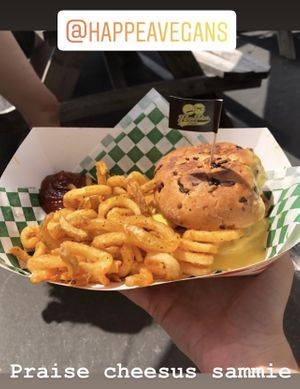 Praise cheesus- one of my favorites of theirs   at HapPea Vegans - Pop up in San Antonio