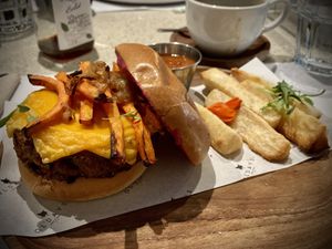 Vegan Burger w/ Yucca  at OL'DAYS in Miami