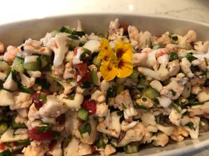Cauliflower Ceviche at Simple Chef Catering in Bigfork