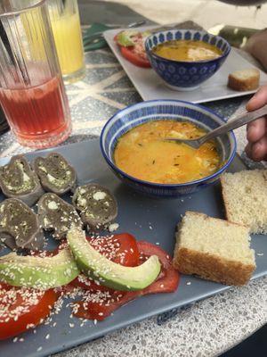 Vegan or veggie lunchh  at Art Kuha Odeon in Izola