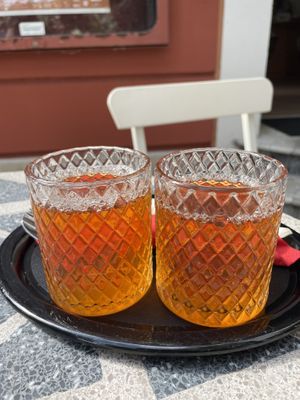 Apple juice  at Art Kuha Odeon in Izola