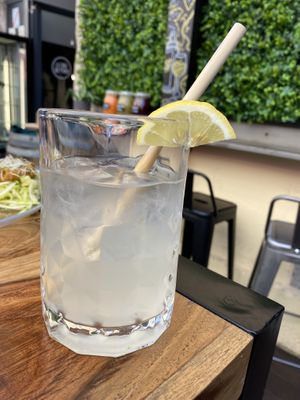 Homemade lemonade  at La Cantine du Cru in Marseille