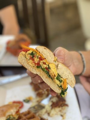 Just egg breakfast sandwich  at Watusi in Hilton Head Island