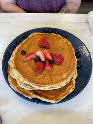 Vegan pancakes - HUGE portion   at Watusi in Hilton Head Island
