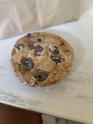 Vegan chocolate chip cookie from grab-n-go area. Not great.   at Watusi in Hilton Head Island
