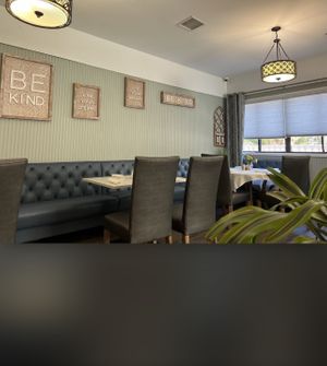 Cute inside seating  at Watusi in Hilton Head Island