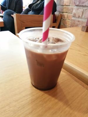 Soya iced chocolate at Pret A Manger - New St in Birmingham