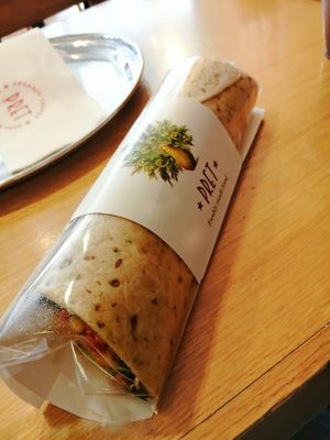 Falafel wrap at Pret A Manger - New St in Birmingham