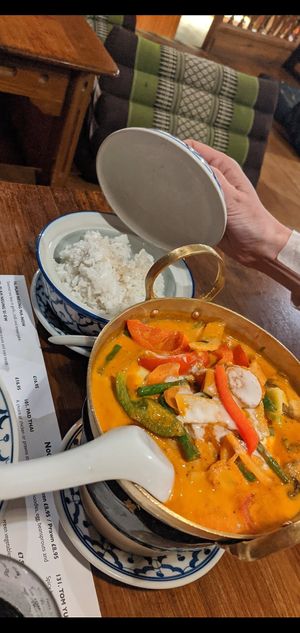 Red Thai curry at Old Siam in Hertford