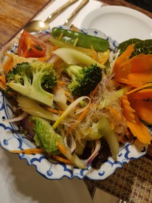 Vermicelli salad starter at Old Siam in Hertford
