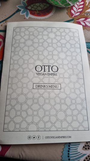 Fully vegan wine menu at Otto Vegan Empire in Stockport