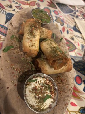 Sigaro borek plate  at Otto Vegan Empire in Stockport