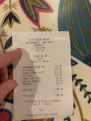   at Otto Vegan Empire in Stockport