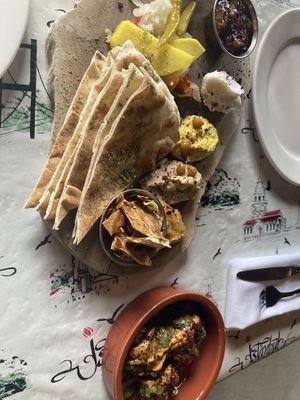 Mezze and falafel   at Otto Vegan Empire in Stockport