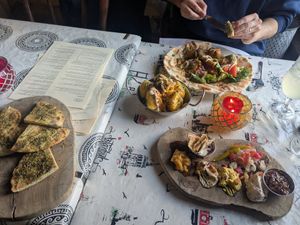 Mezze and wrap at Otto Vegan Empire in Stockport