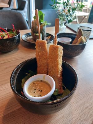 Tofu skewers at TA Vegan House - Altona in Hamburg