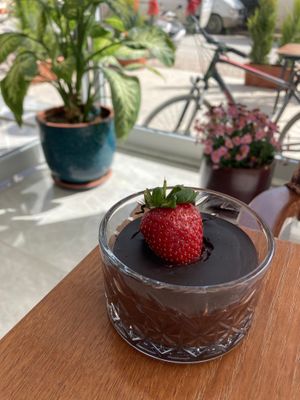 Chocolate Pudding at Nohut Paşa Cafe in Antalya